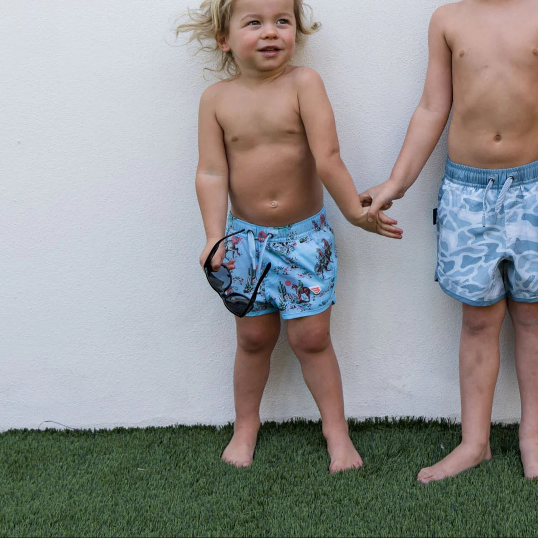 Burlebo Youth Swim Trunk in Cowboy Up