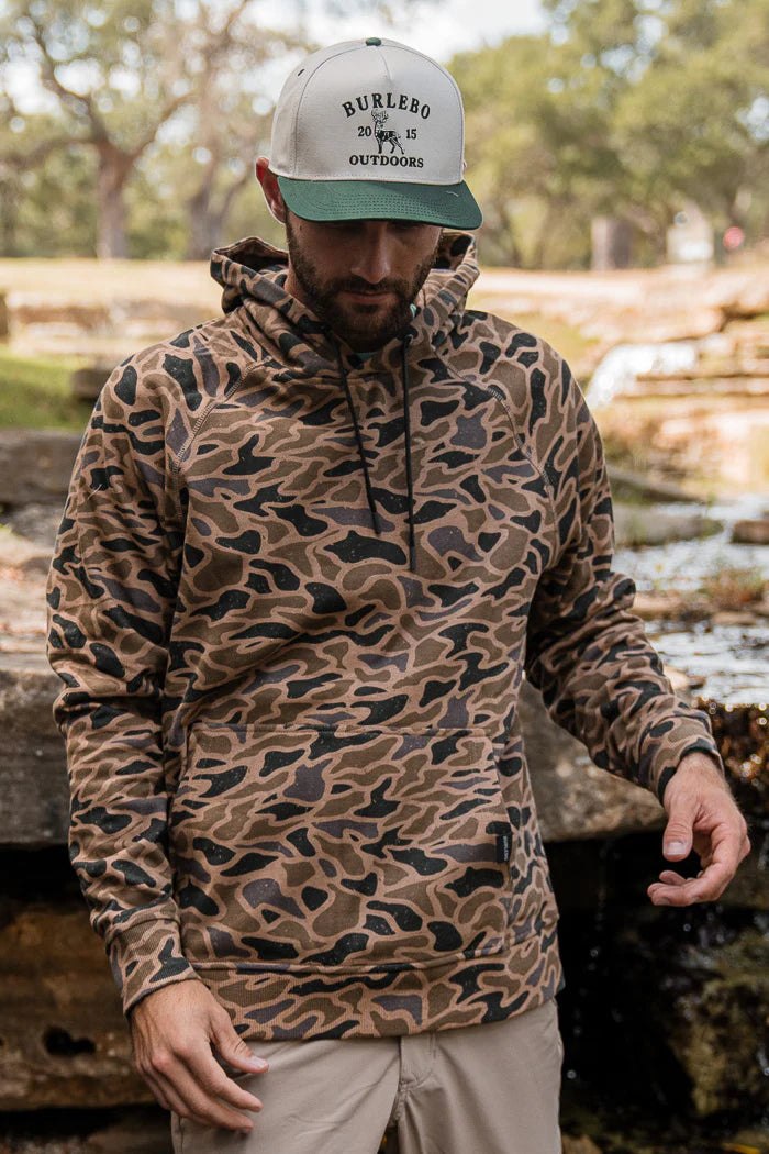 Camouflage fleece hoodie sales