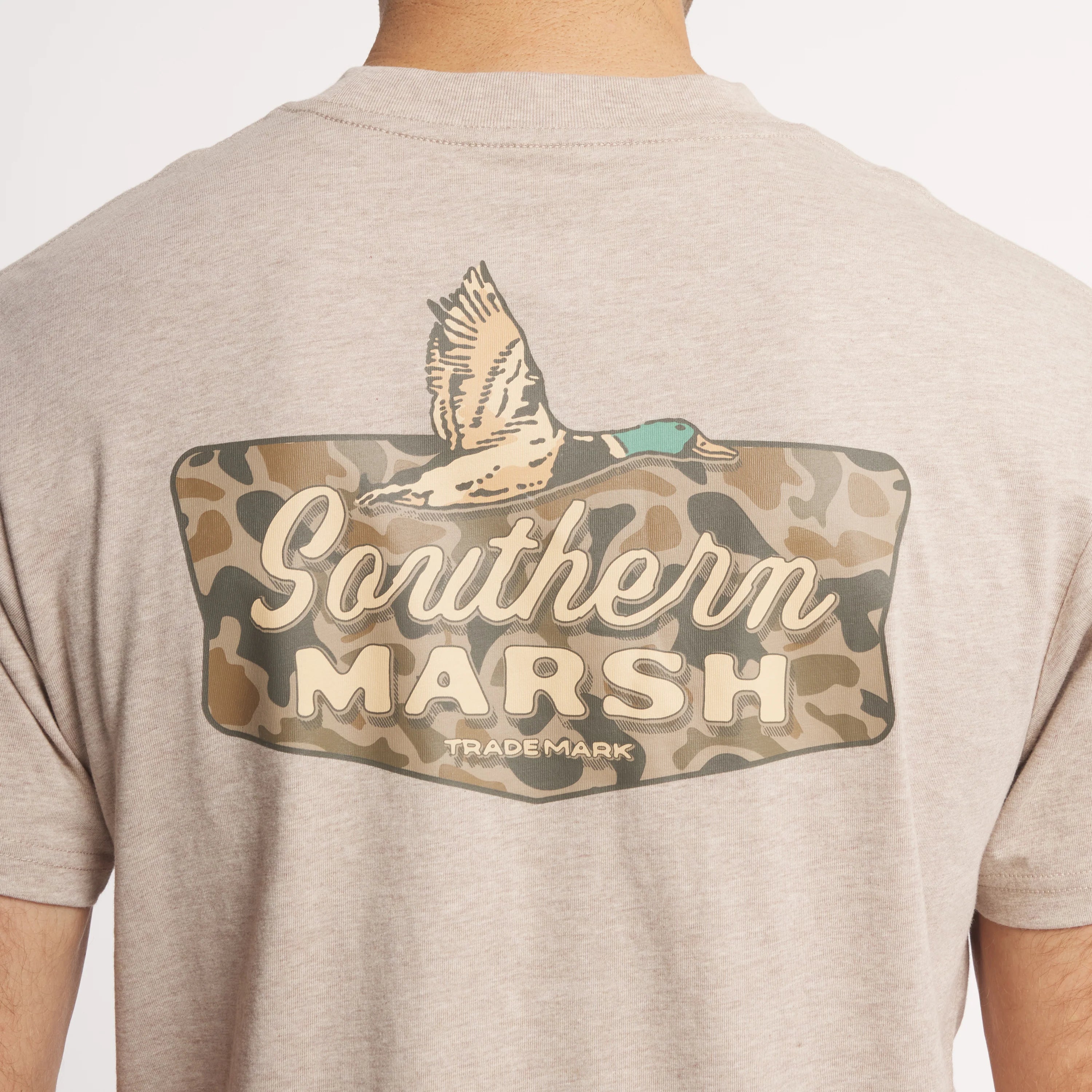 Southern Marsh Inflight Badge T-Shirt in Washed Burnt Taupe
