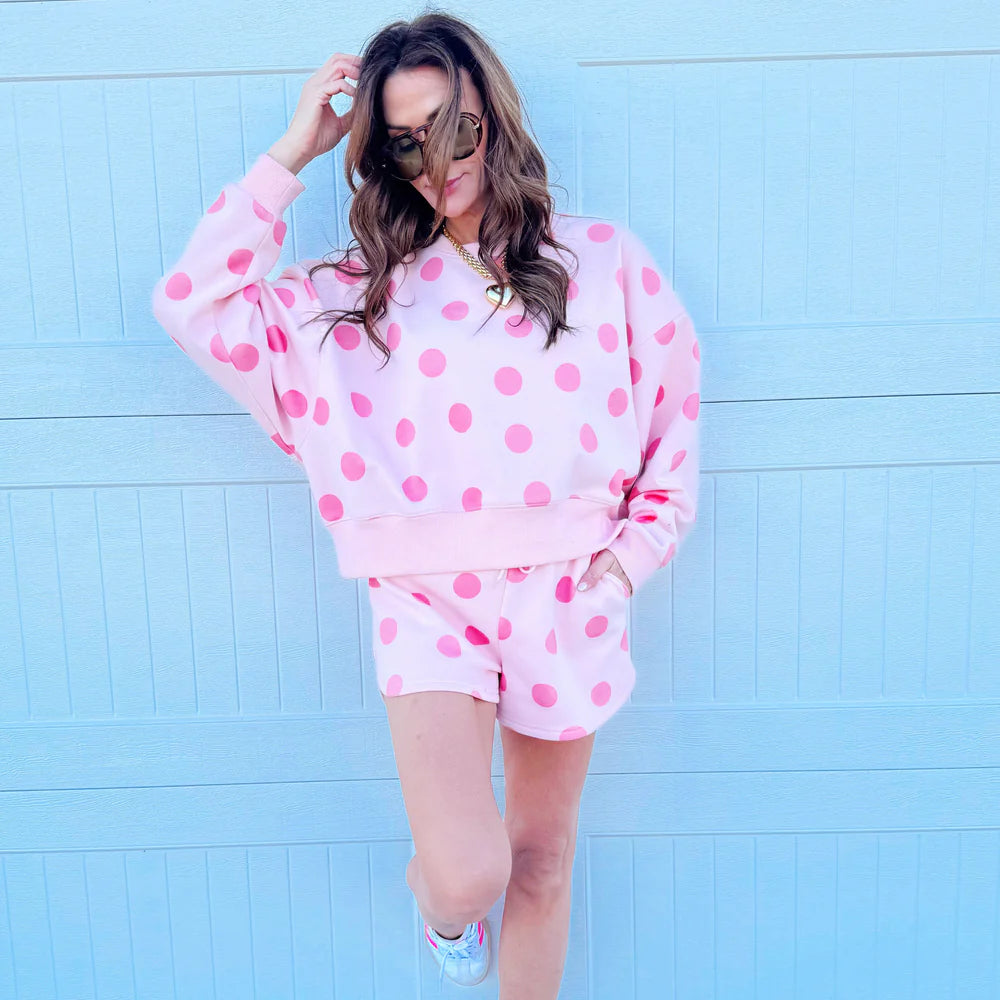 Polka Dot Blush Short