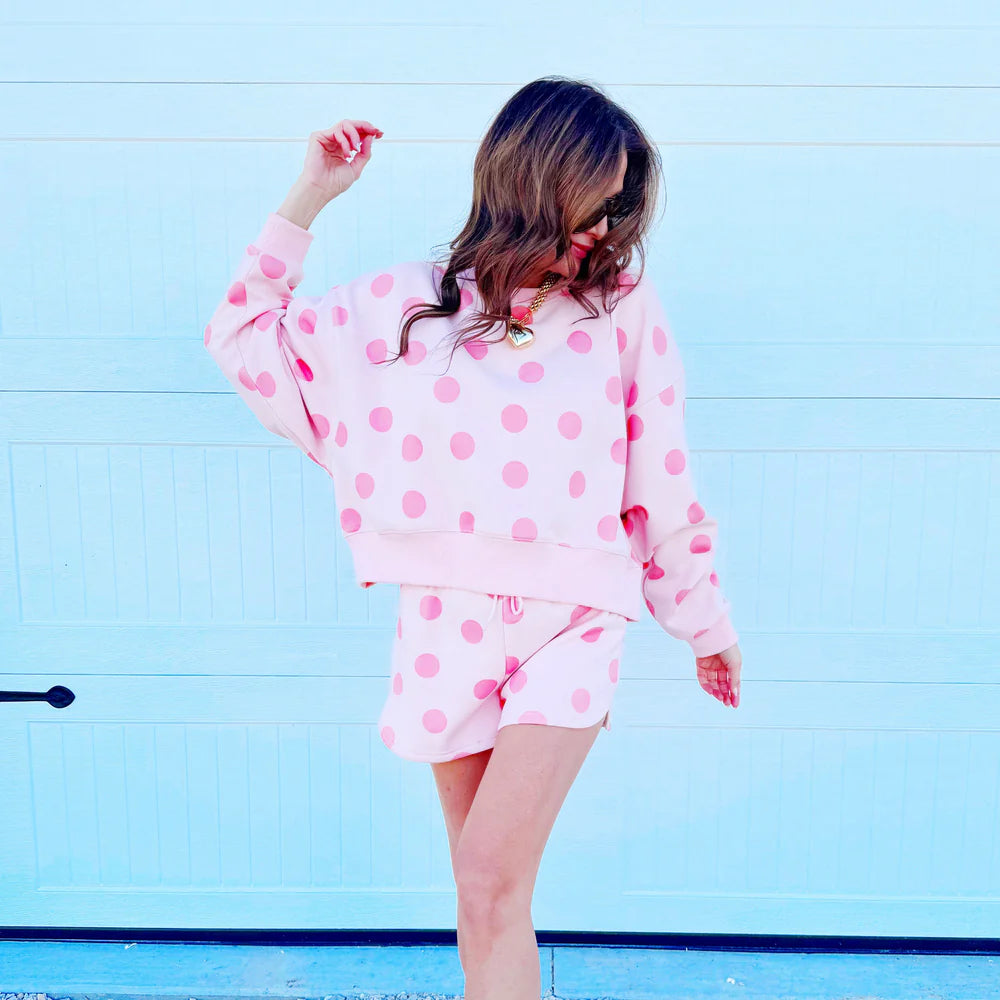 Polka Dot Blush Short