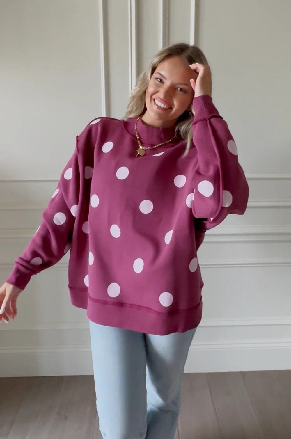 Praise God 2-Sided Reversible Mock Sweatshirt