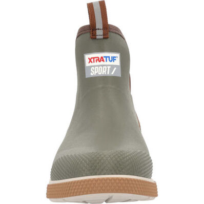 Men's Xtratuf 6in Ankle Deck Boot Sport - Olive