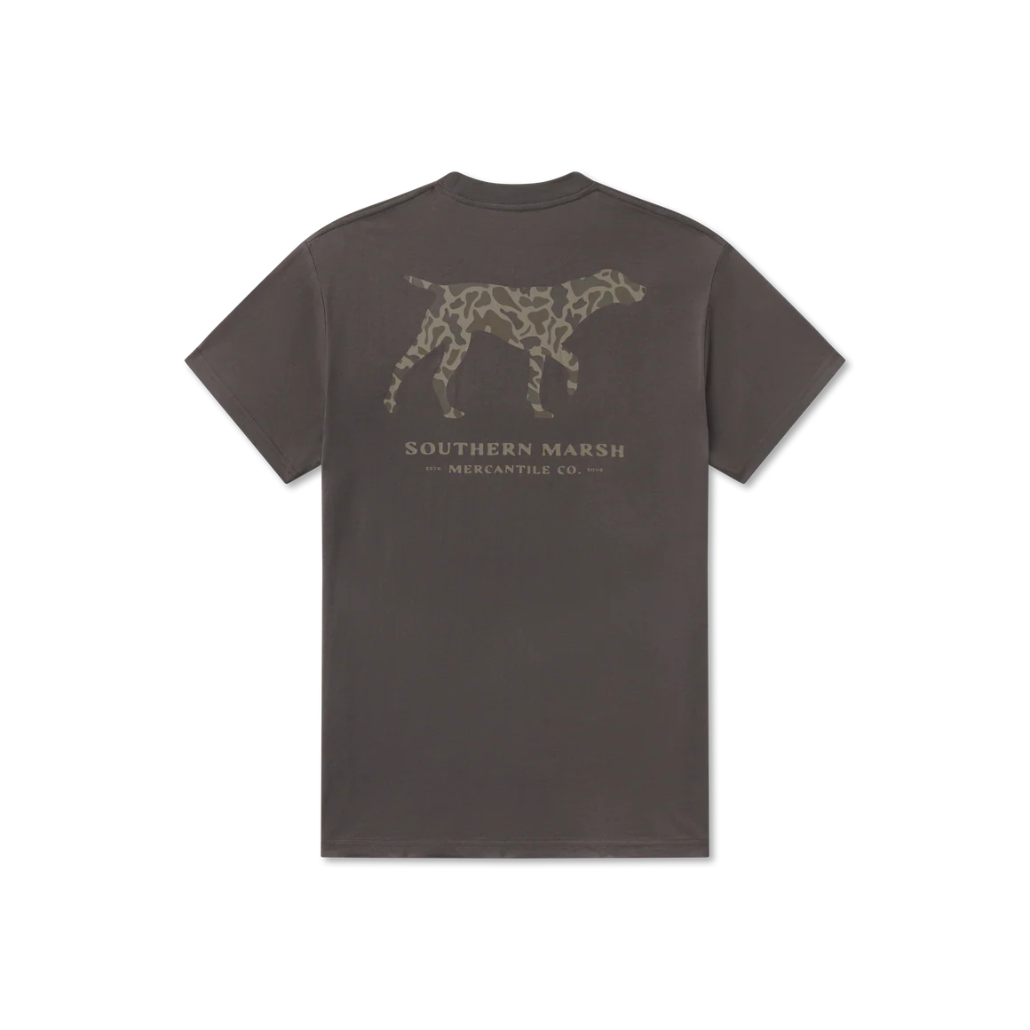Southern Marsh Camo Pointer T-Shirt in Dark Grey