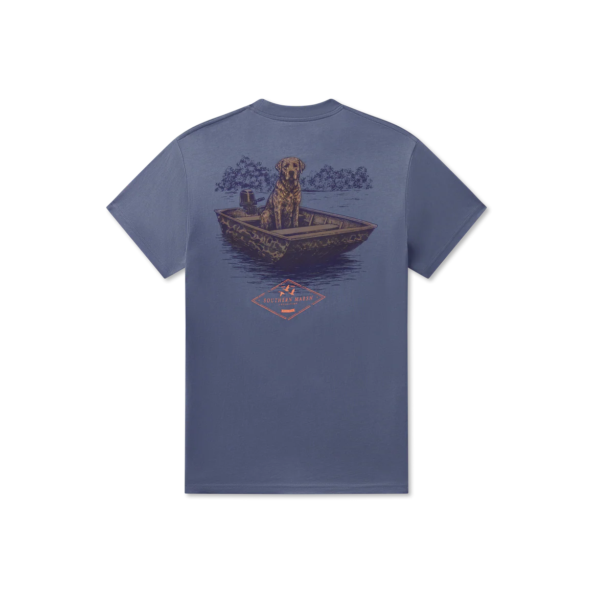 Southern Marsh Patient Pup T-Shirt in Washed Blue