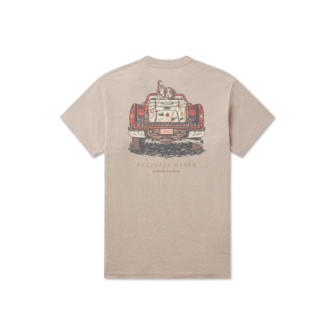 Southern Marsh Loaded up Pup T-Shirt in Taupe