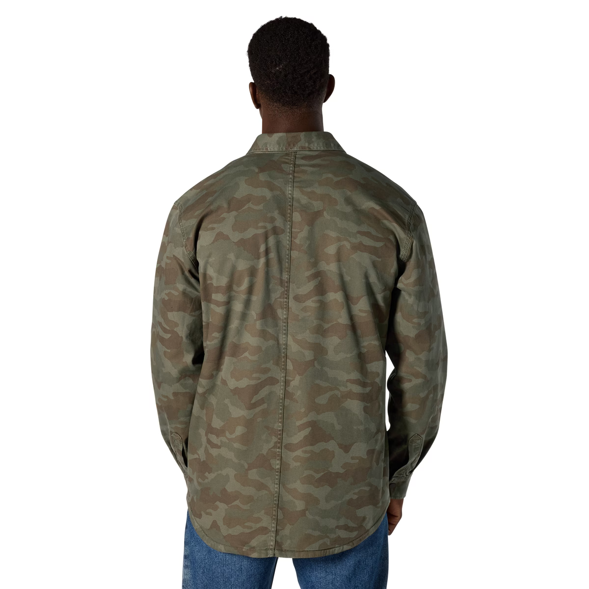 Carhartt | Rugged Flex Relaxed Fit Canvas Fleece Shirt Jacket in Army Green Camo
