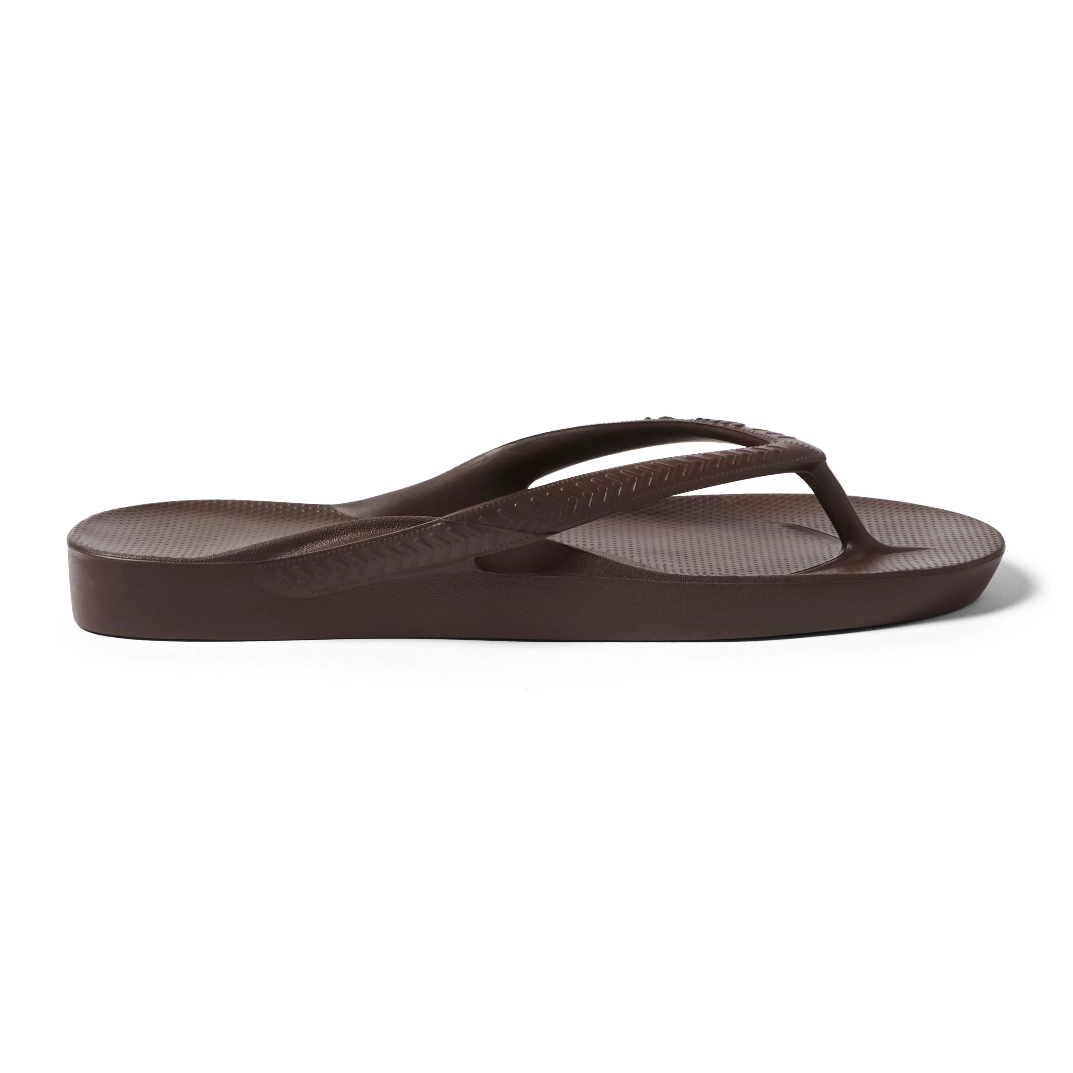 Archies Unisex Arch Support Flip Flops - Brown