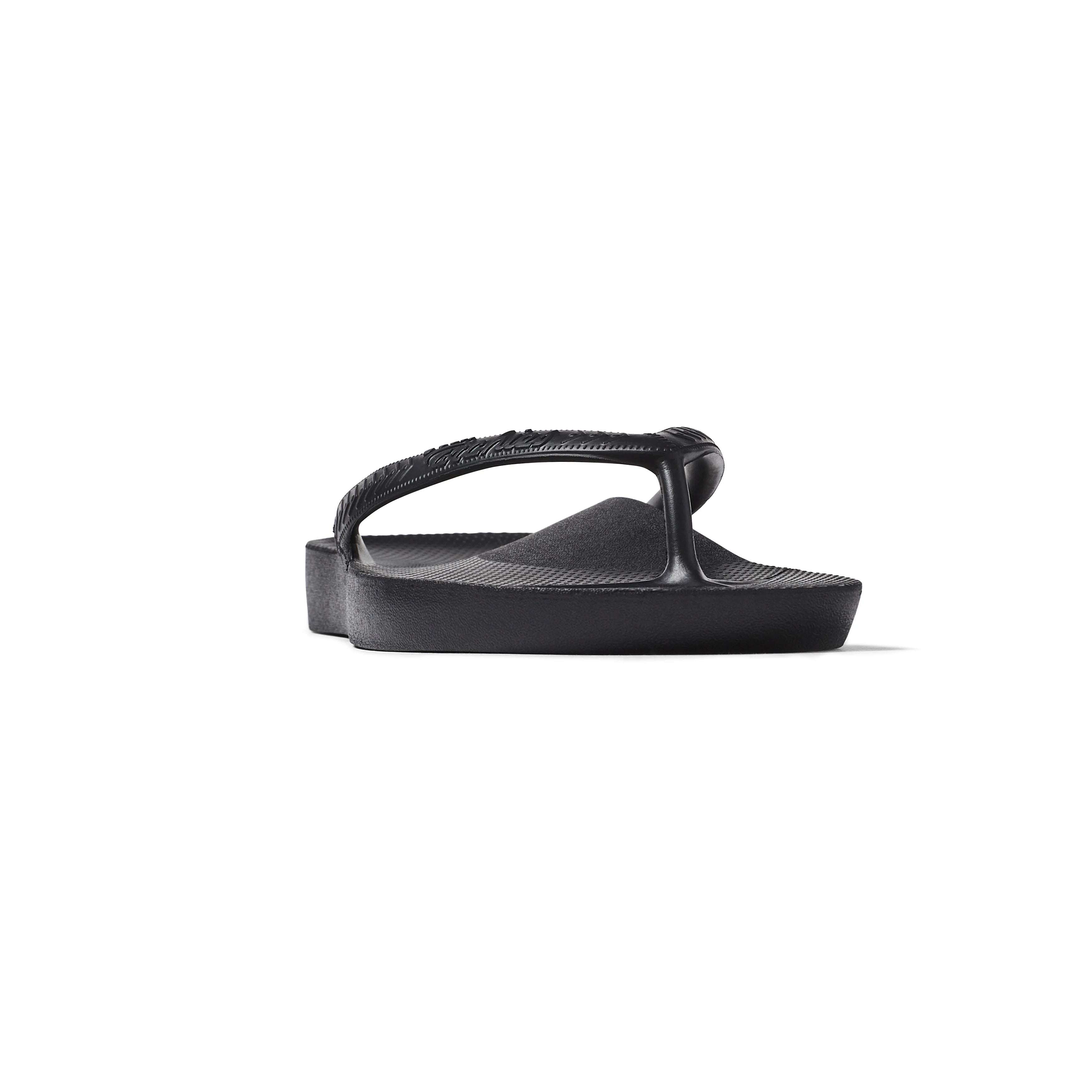 Archies Unisex Arch Support Flip Flops - Black