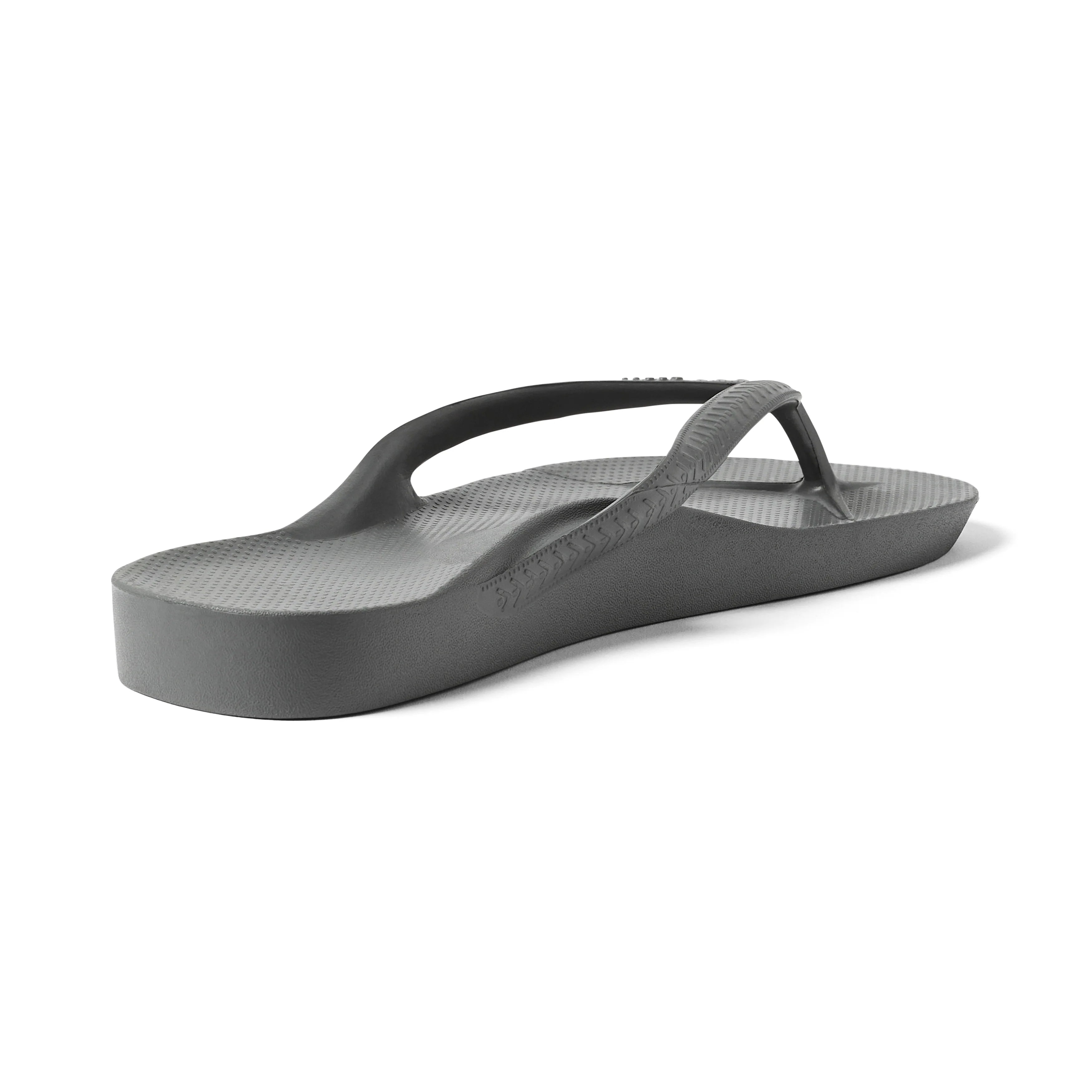 Archies Unisex Arch Support Flip Flops - Charcoal