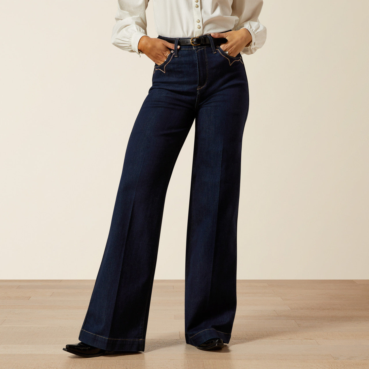 Ariat Women's Ultra High Rise Veronica Wide Leg Jeans – Boot Country