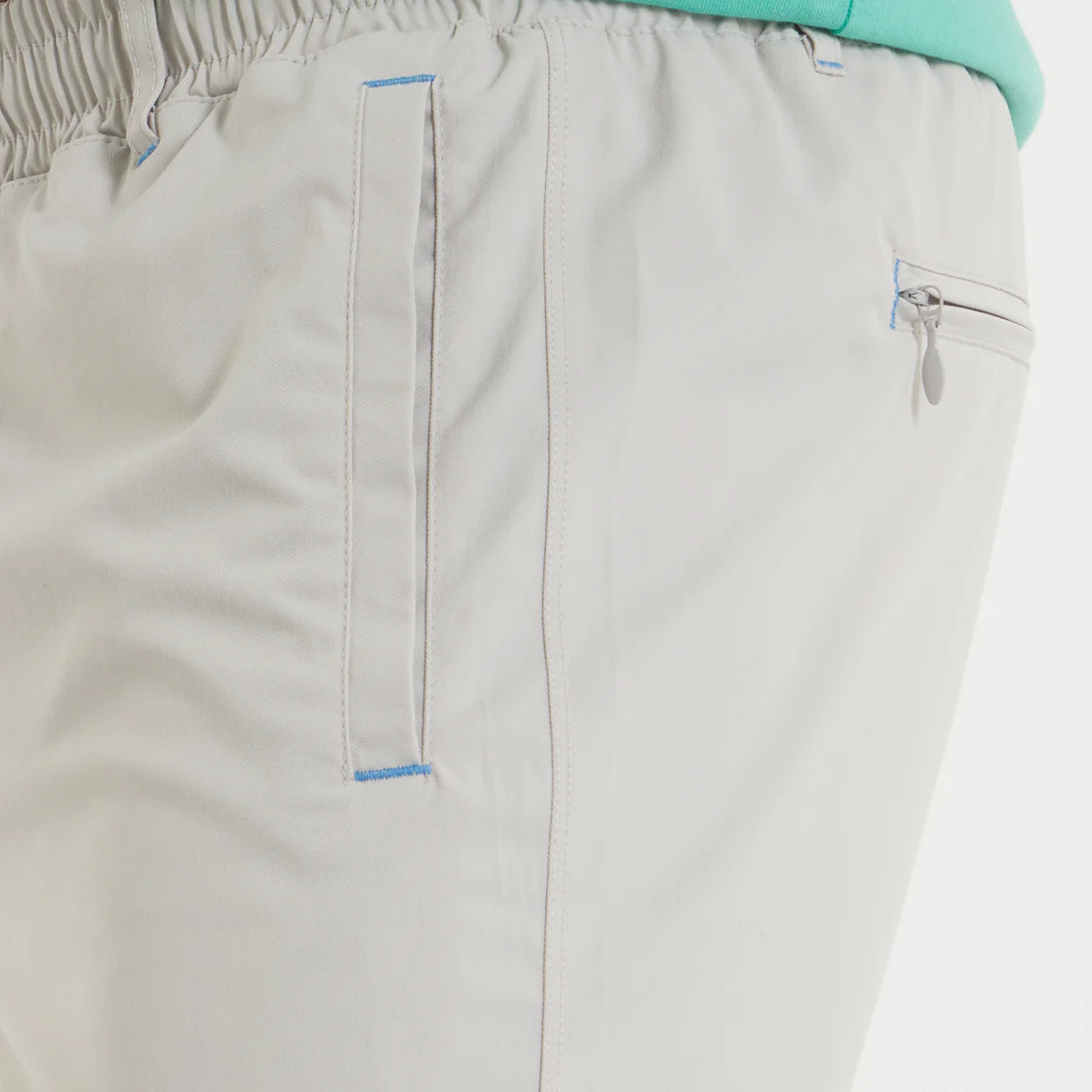 Southern Marsh Men's Billfish Lined Performance Short in Light Gray