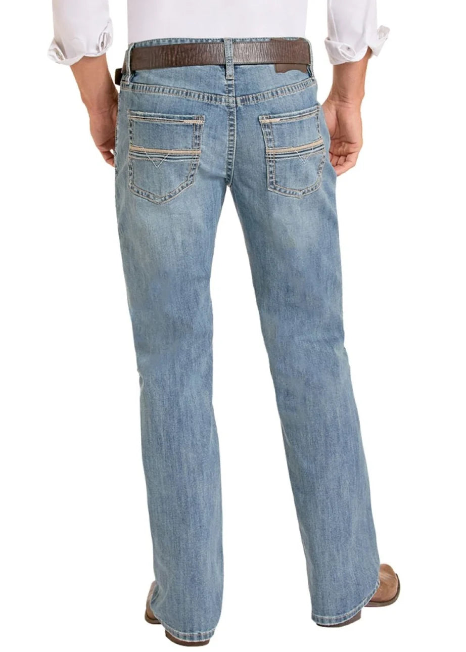 Rock & Roll | Men's Relaxed Fit Ladder Pocket Straight Leg Jeans