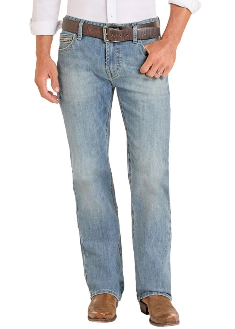 Rock & Roll | Men's Relaxed Fit Ladder Pocket Straight Leg Jeans