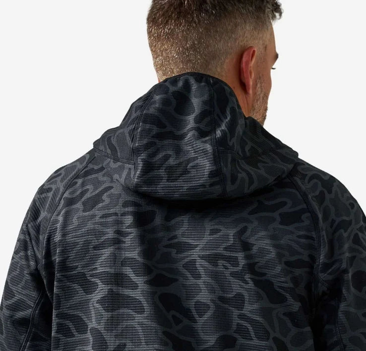Burlebo Blaze Tech Quarter Zip - Black Camo