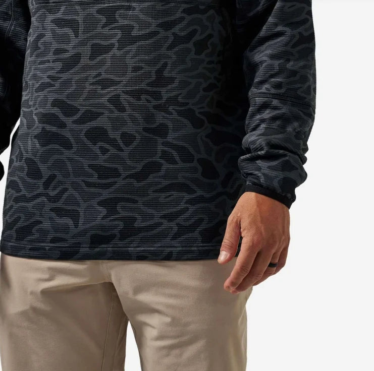 Burlebo Blaze Tech Quarter Zip - Black Camo