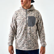 Men's Burlebo Blaze Tech Quarter Zip - Classic Deer Camo