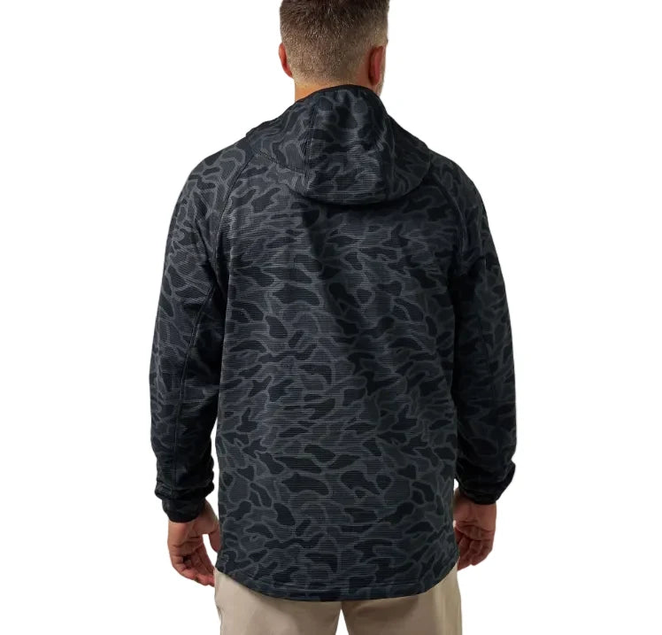Burlebo Blaze Tech Quarter Zip - Black Camo
