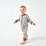 Burlebo Baby Zip Up - Ducks And Dogs