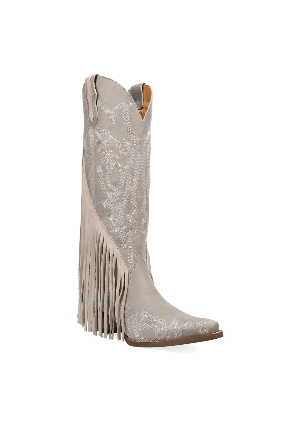 Dingo Women's Walk West Leather Snip Toe Pull On Boots