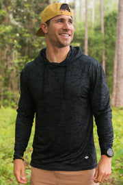 Burlebo Performance Hoodie - Black Camo