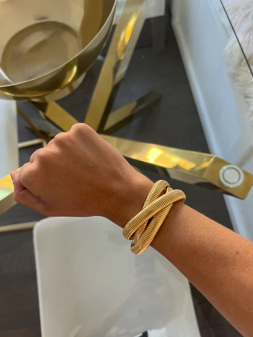 Triple Gold Emma Bracelet