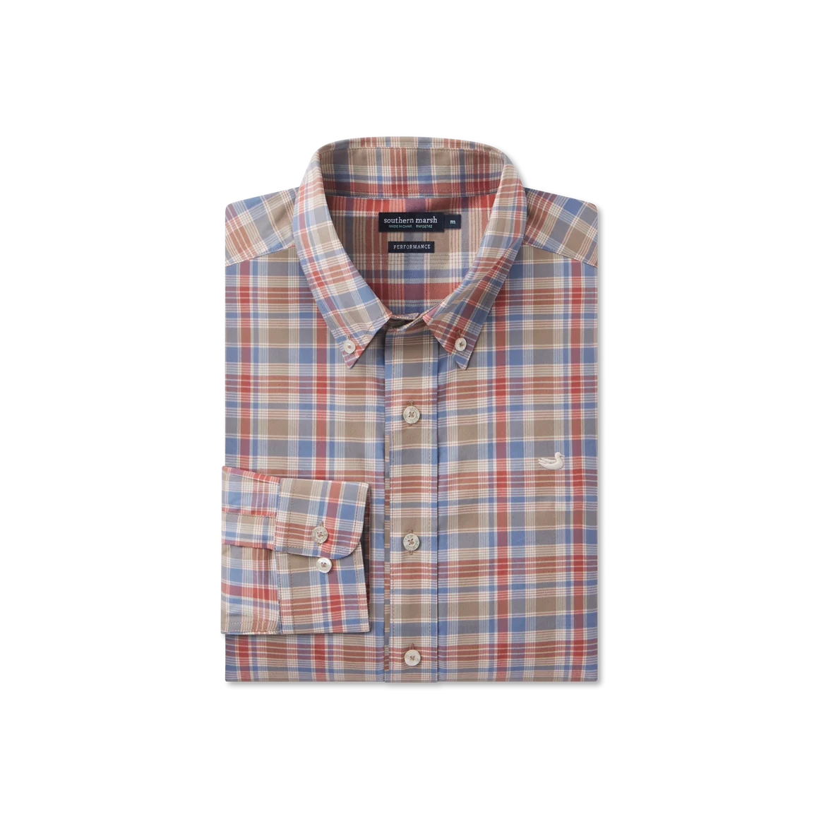 Southern Marsh | Franklin Plaid Performance Dress Shirt