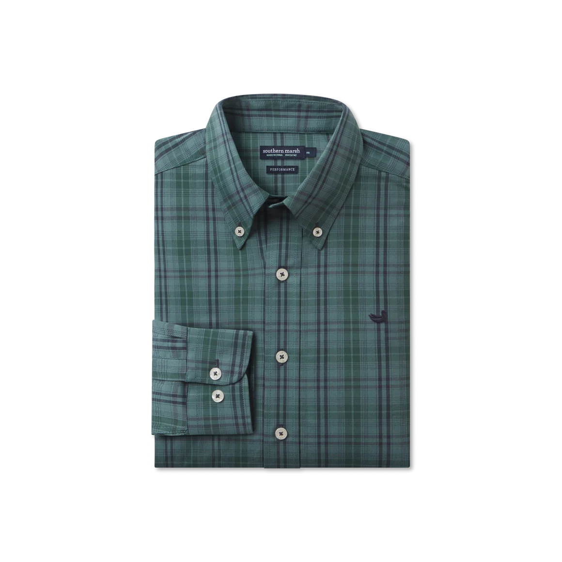 Southern Marsh | Highlands Lattice Performance Dress Shirt