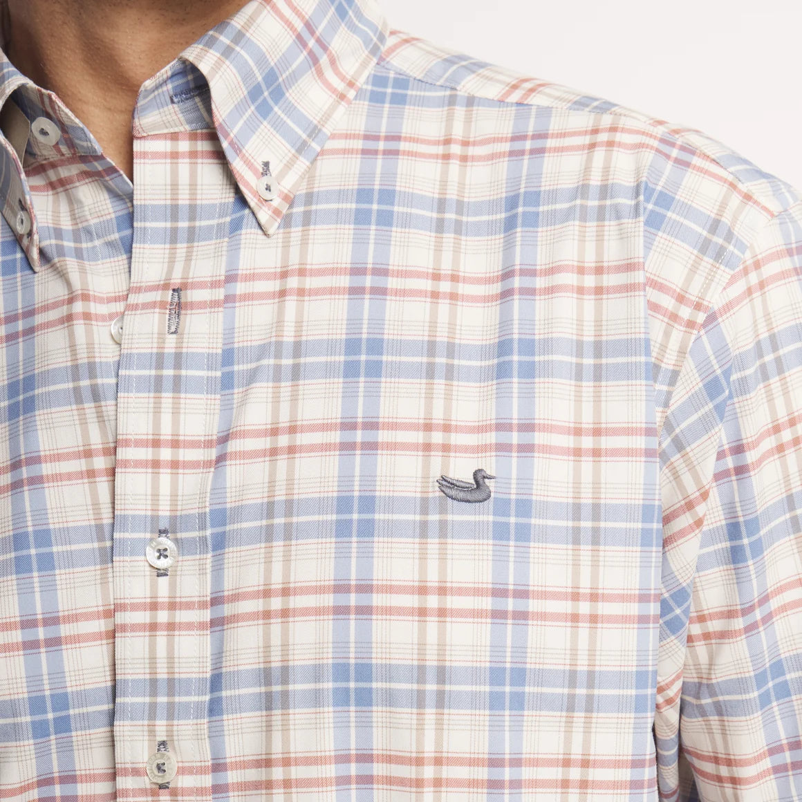 Southern Marsh | Highlands Lattice Performance Dress Shirt