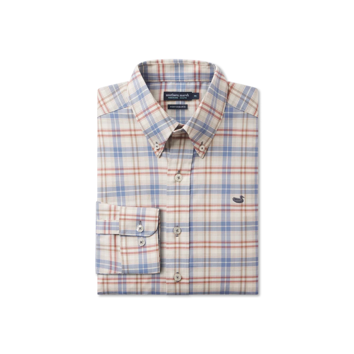 Southern Marsh | Highlands Lattice Performance Dress Shirt