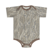 Mossy Oak Cotton Mill Infant Washed Out Diaper Shirt in Bottomland