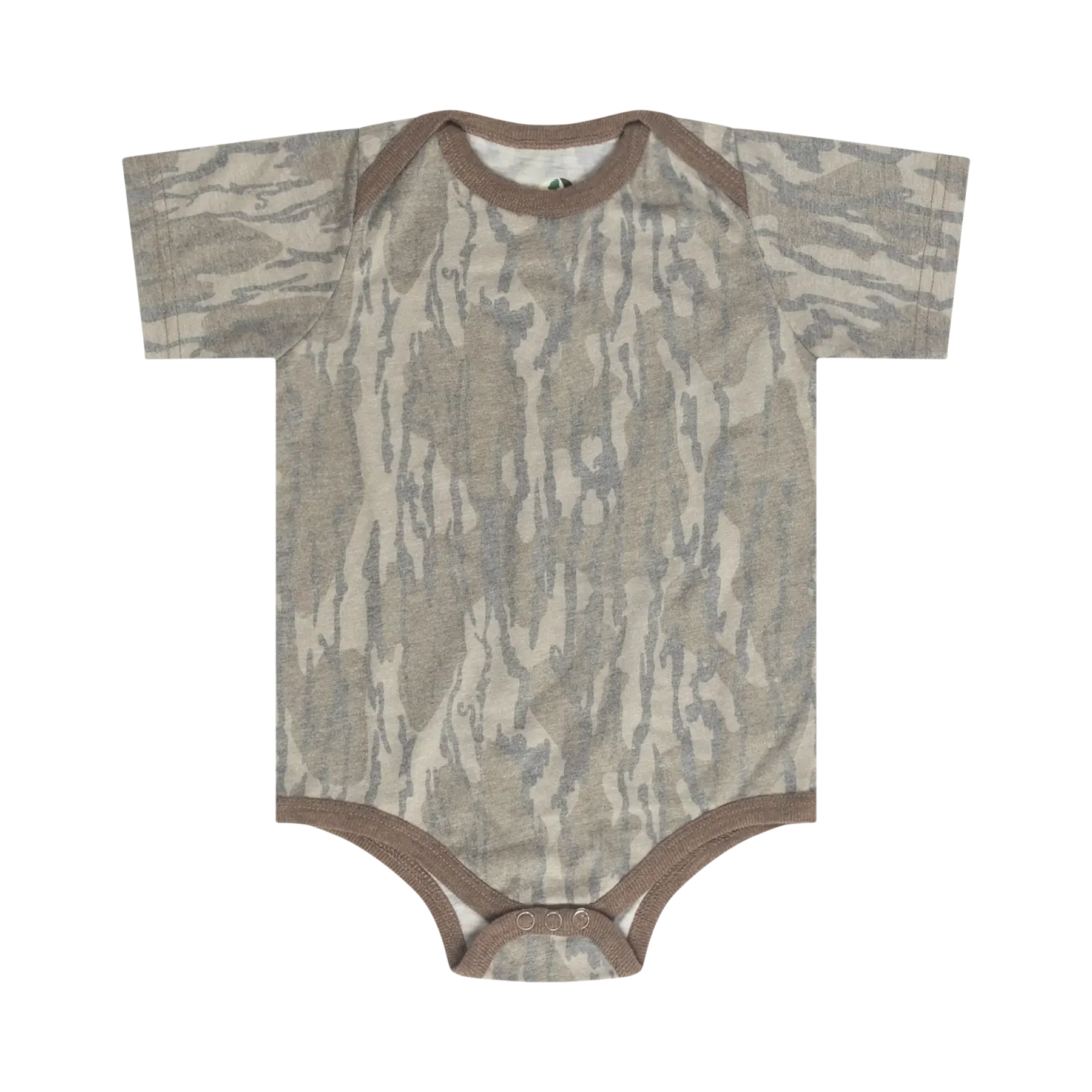 Mossy Oak Cotton Mill Infant Washed Out Diaper Shirt in Bottomland