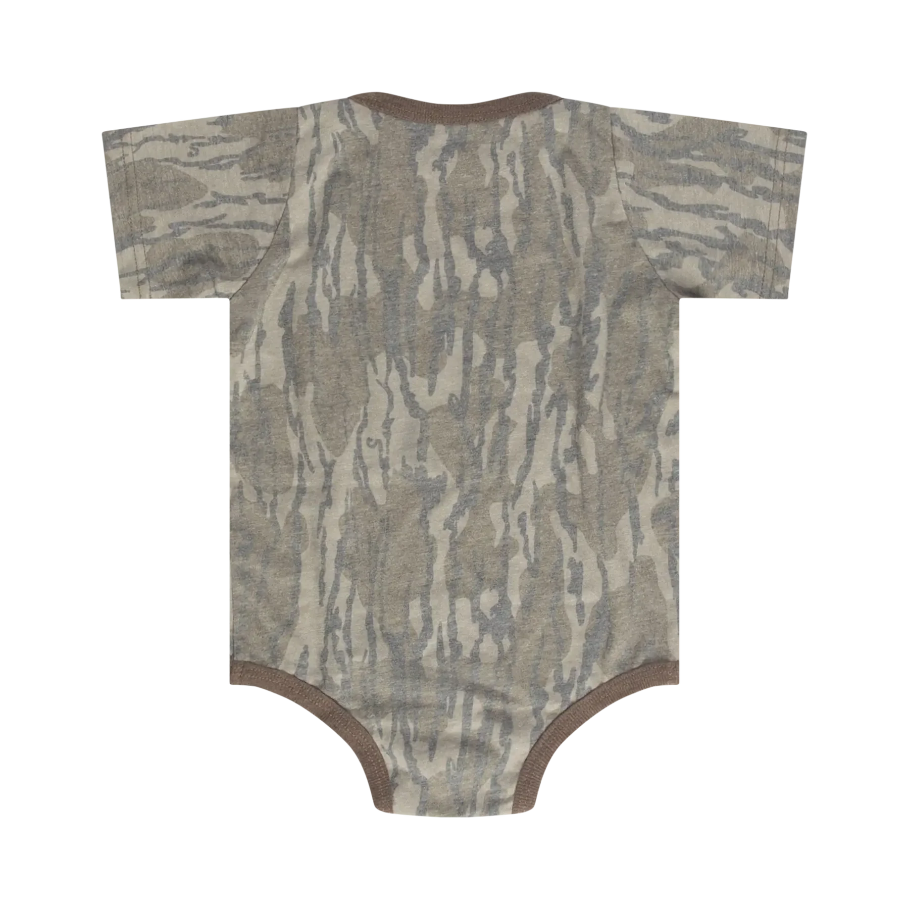Mossy Oak Cotton Mill Infant Washed Out Diaper Shirt in Bottomland