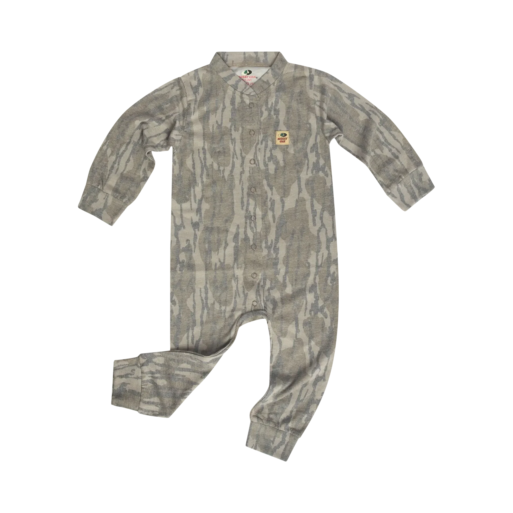 Mossy Oak Cotton Mill Infant Washed Out Diaper Shirt in Bottomland