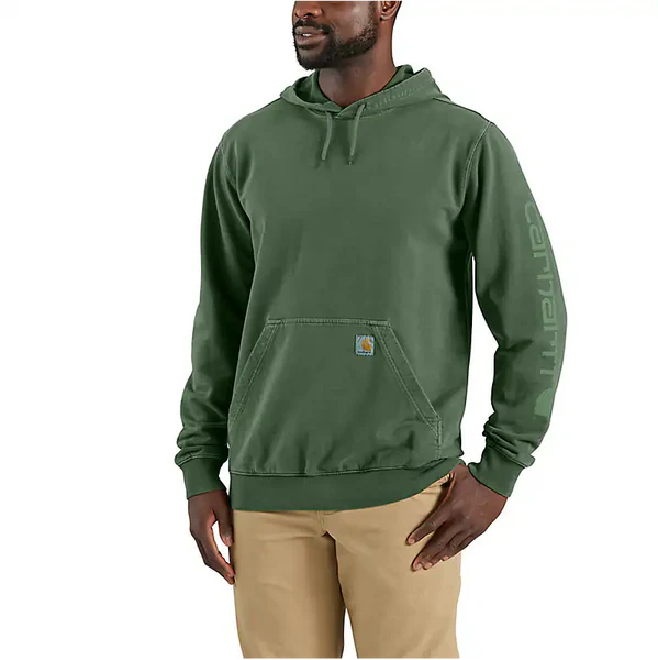Carhartt Re-Engineered Garment Dyed Hooded Sweatshirt - Leaf