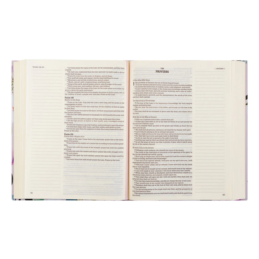 KJV Large Print Notetaking Bible: Charlotte Theme
