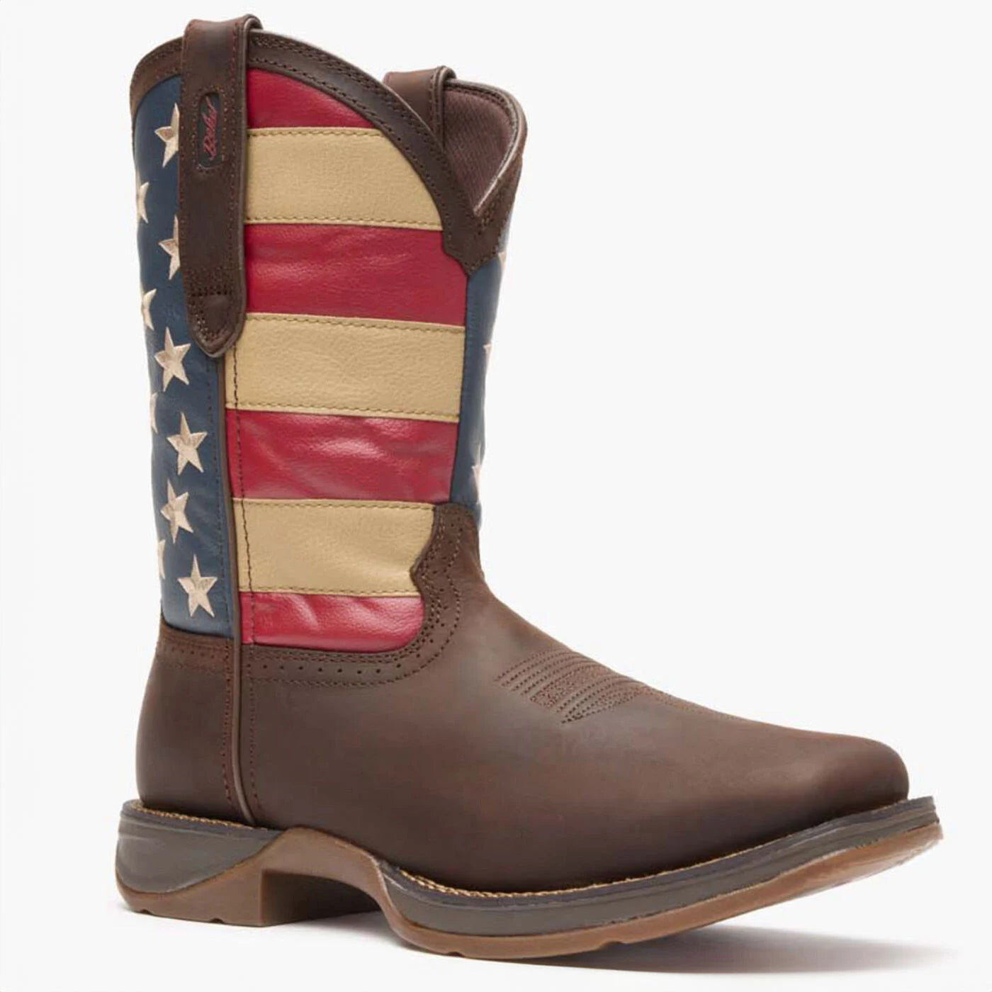 BOTAS CON BANDERA WESTERN PARA HOMBRE REBEL BY DURANGO PATRIÓTICAS