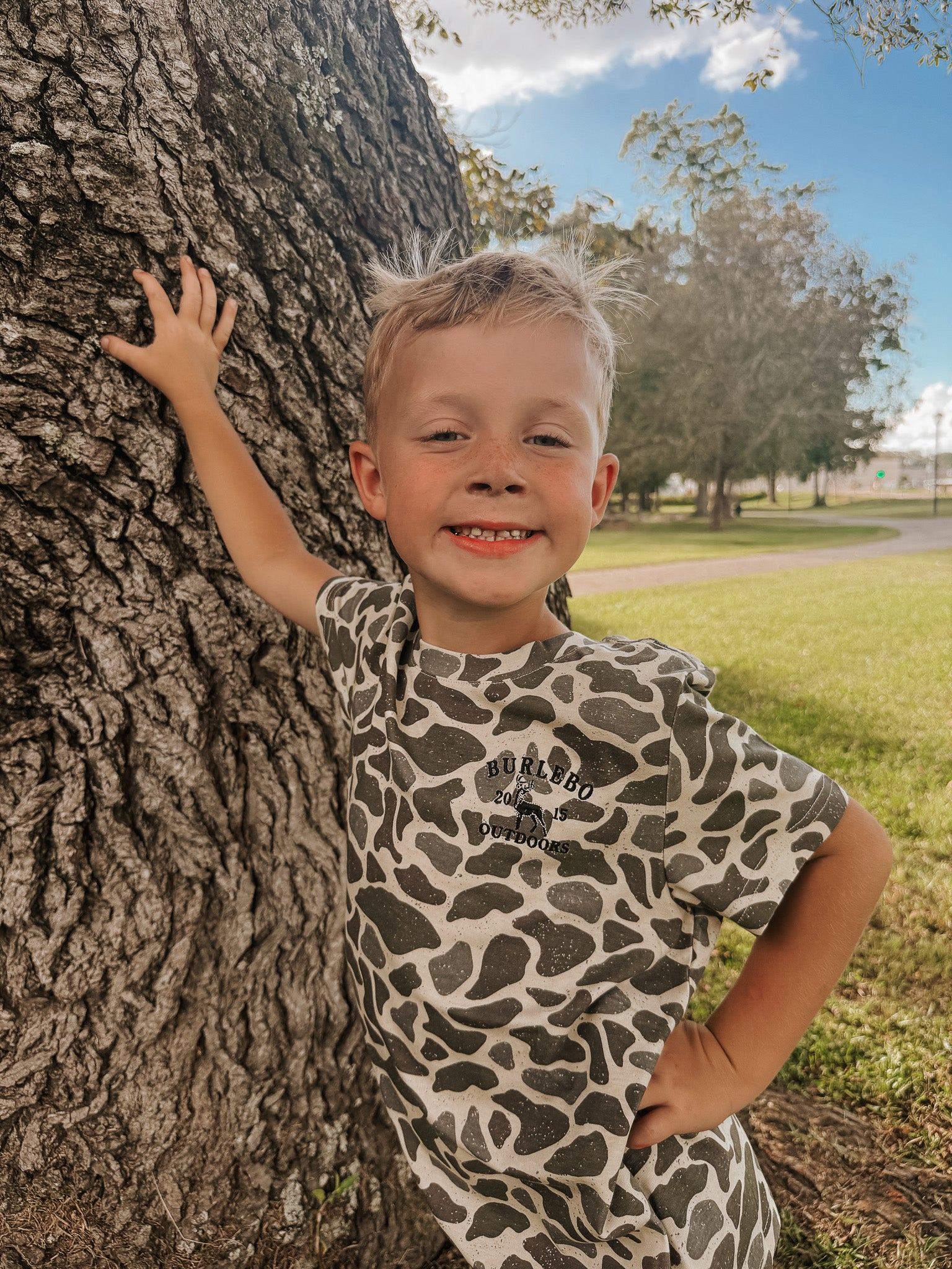 Burlebo Youth Classic Deer Camo T-Shirt