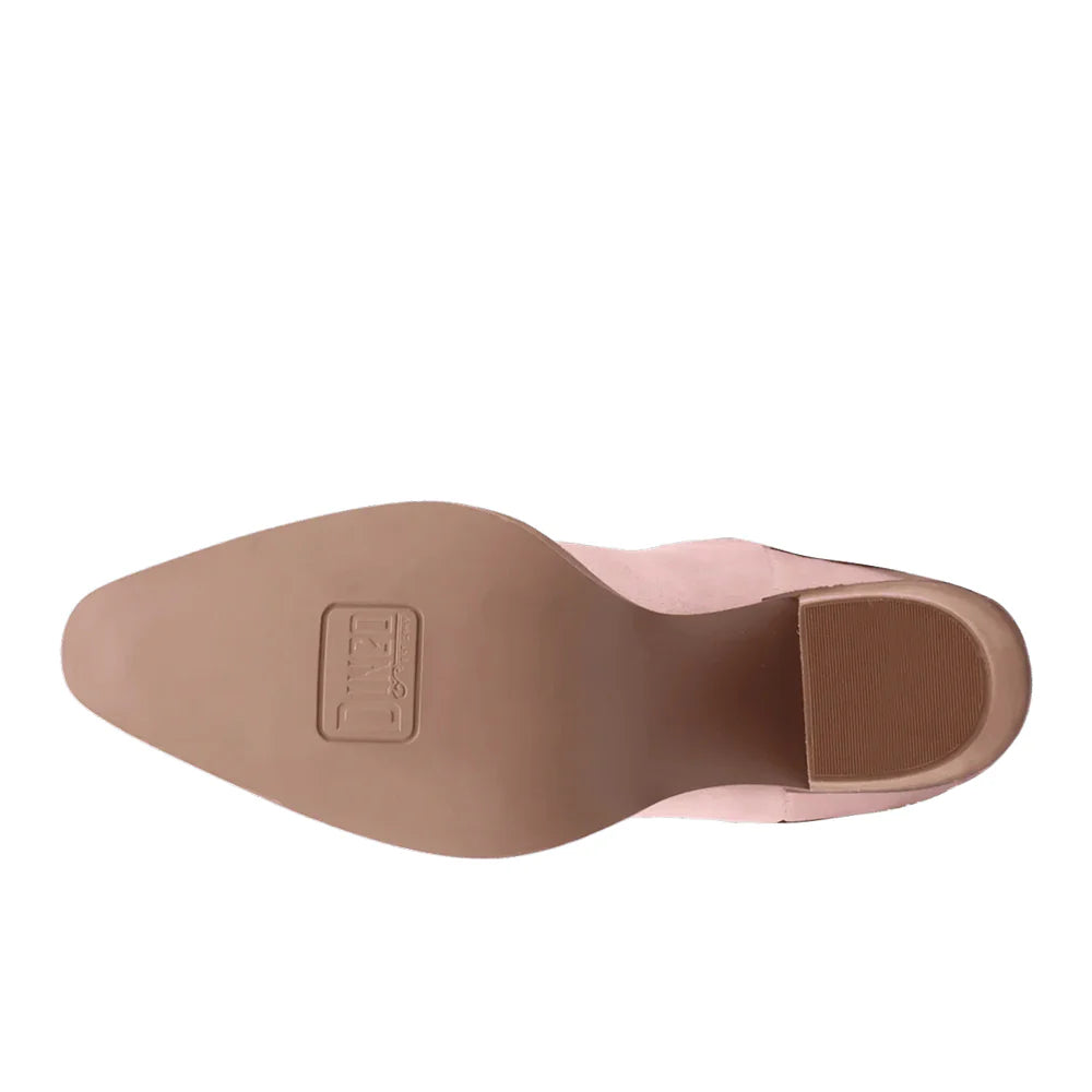 Dingo Star Power Suede Leather Booties in Pink