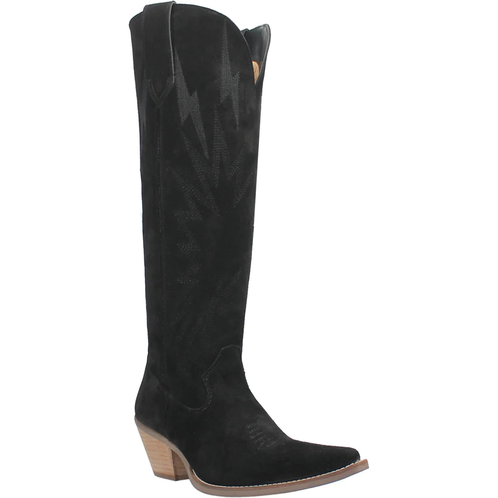 Dingo Thunder Road Black Leather Boot