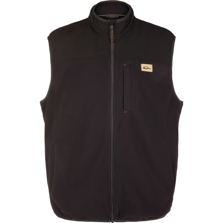 Drake | Men's Camp Fleece Vest - Black