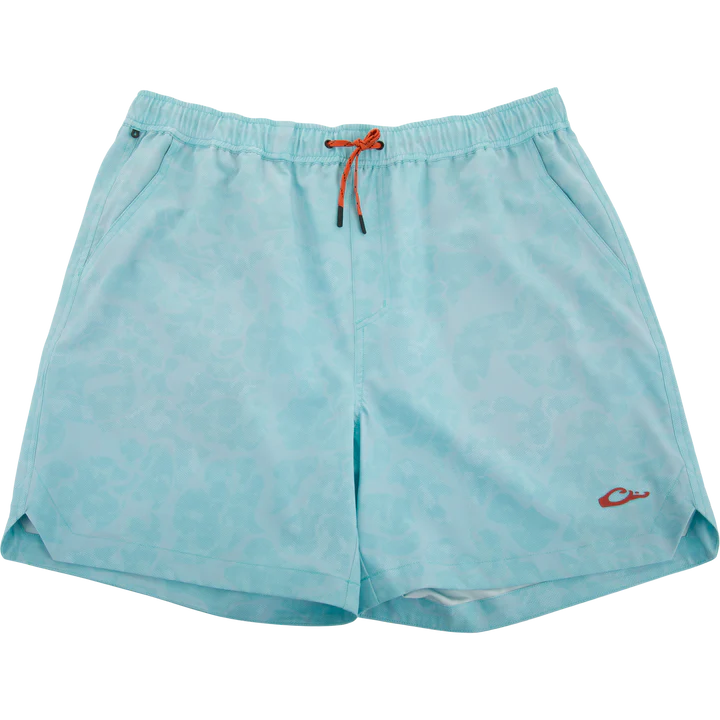 Drake Men's Lake Shore Dock 6" Shorts - Old School Turquoise