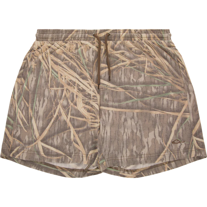 Drake Men's Tri-Blend Campus 7" Short in Shadowgrass