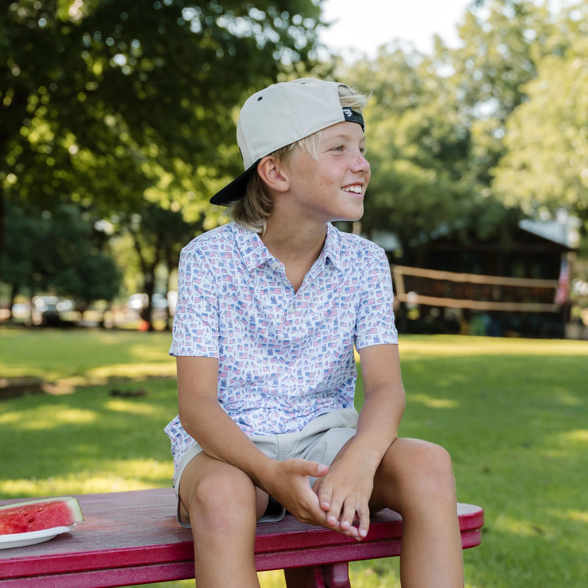 Burlebo Toddler & Youth Performance Polo - Old Glory