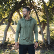 Men's Burlebo Performance Hoodie - Sea Breeze Green