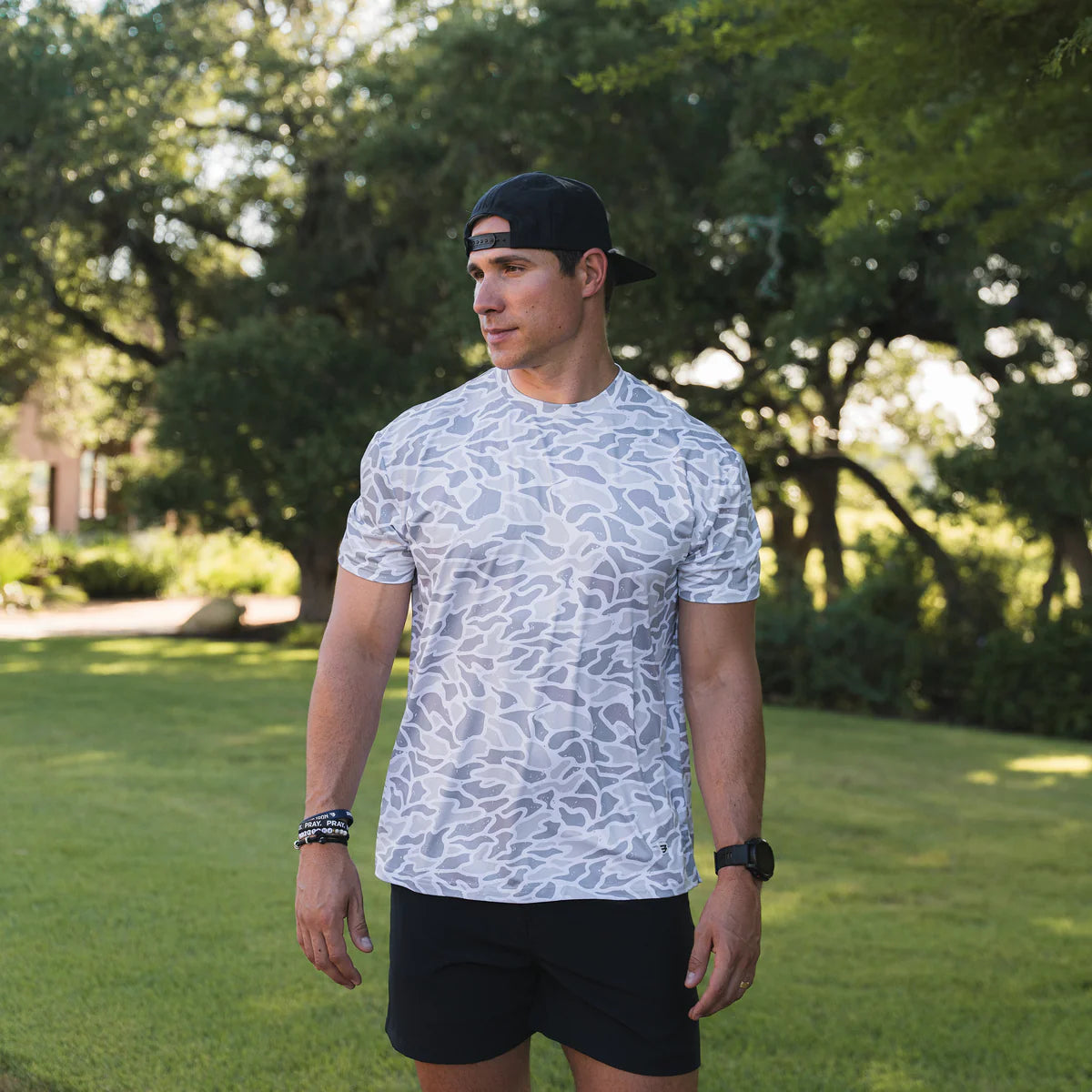 Men's Burlebo Go To Tee - White Camo