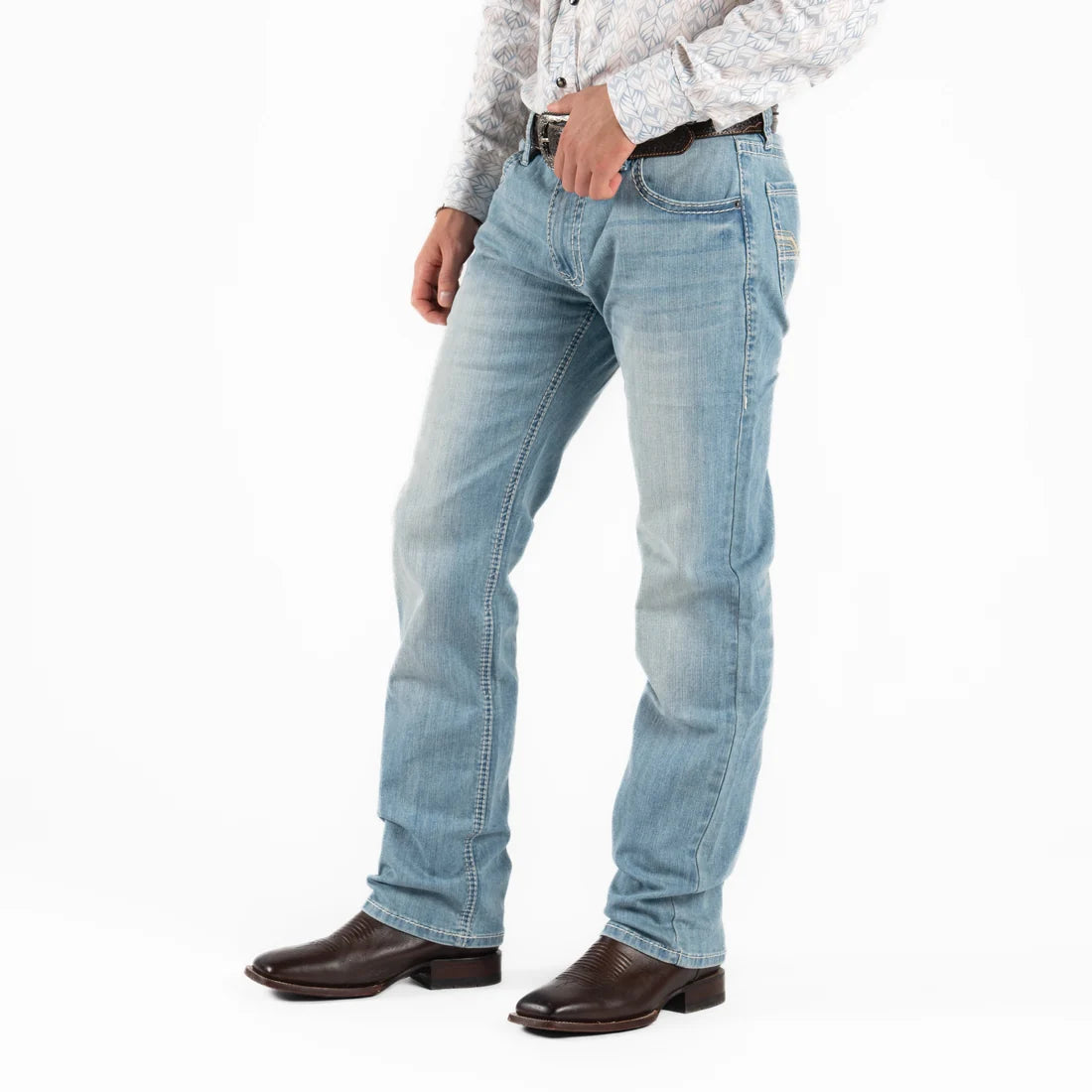 Rock & Roll Denim | Men's Slim Fit Straight Boot Revolver Jeans