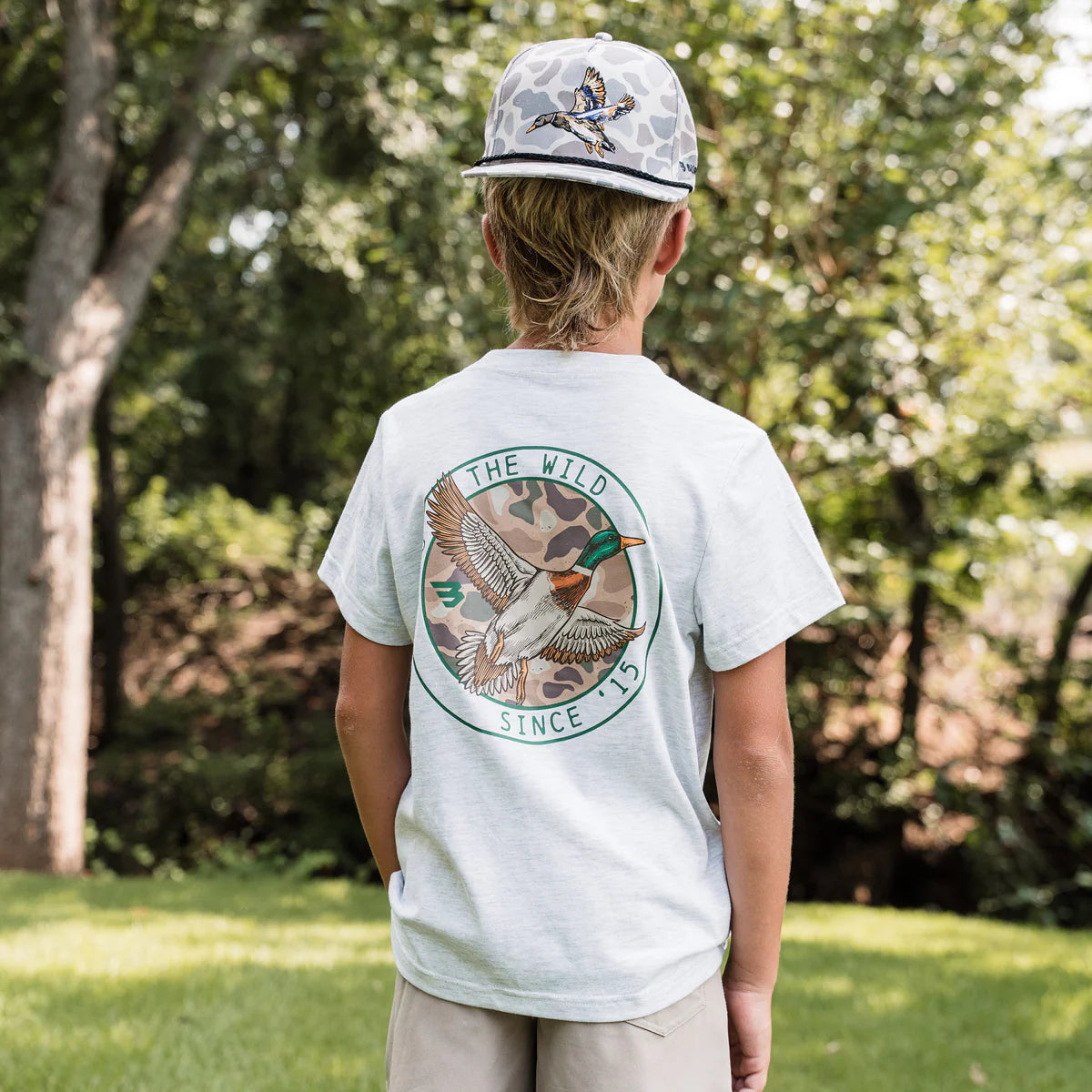 Burlebo Youth & Toddler Camo Mallard Duck T-Shirt
