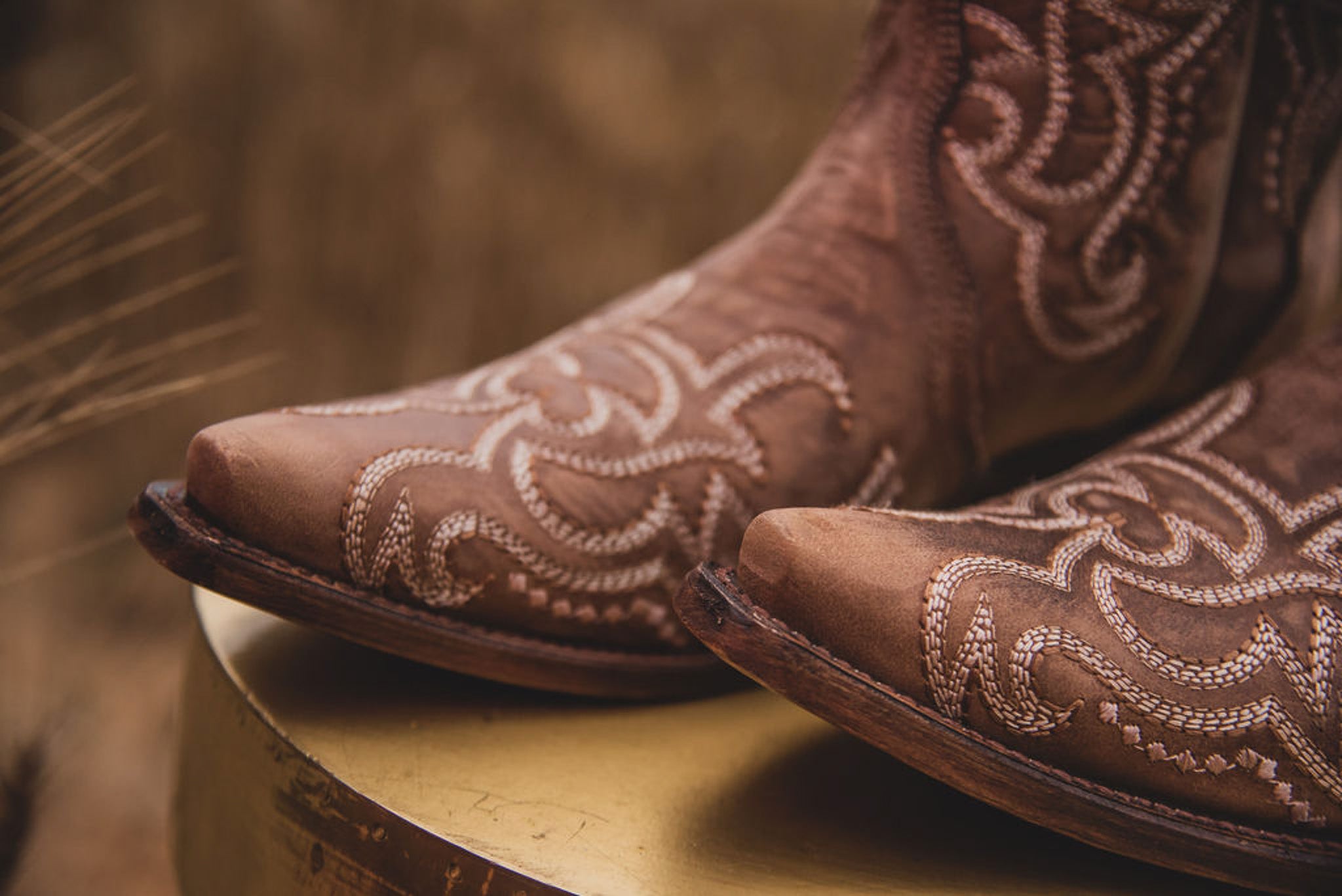 WOMEN'S CIRCLE G BY CORRAL BROWN SEQUENCE EMBROIDERY BOOTS