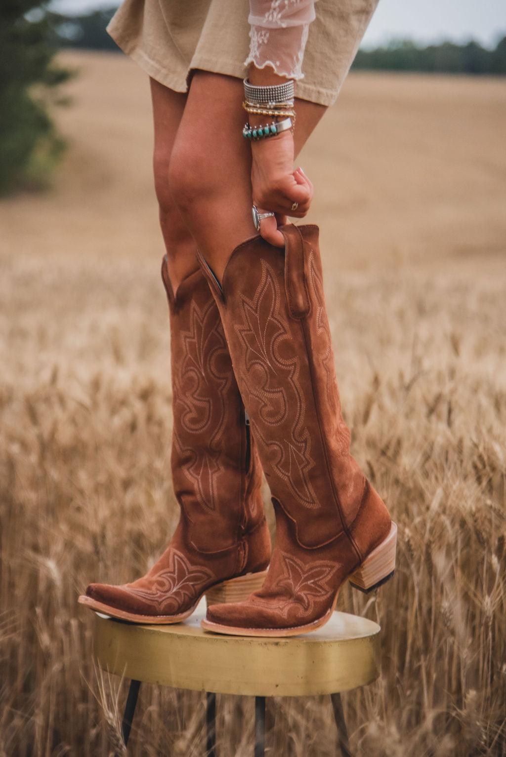 Women's Corral Shedron Suede Tall Boots